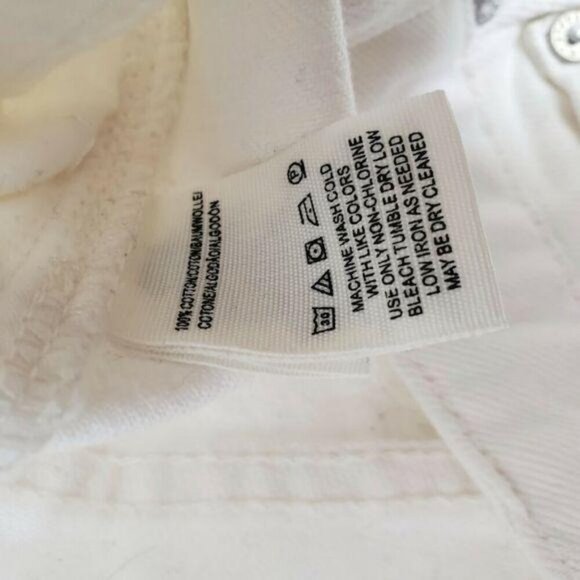 NWT Free People Mini Zip It Up Jean Denim Skirt in Vintage White Women's Size 31 - Picture 5 of 8